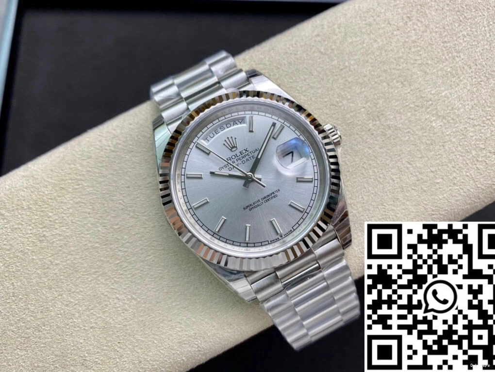 Day Factory Date Stainless Steel Rolex 40MM EW 0329